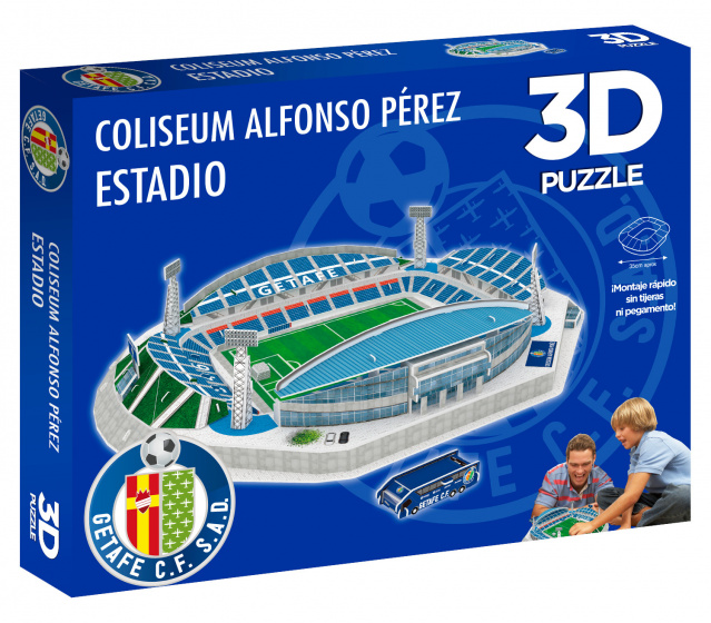 11Force 3d-puzzel getafe cf 48 x 34 cm foam blauw 99-delig - Afbeelding 2