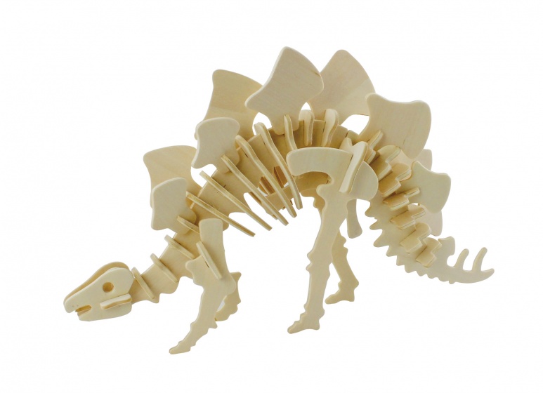 Gerardo's Toys 3d-puzzel stegosaurus met verf 27 cm 43-delig