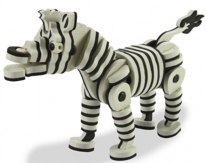 JAMARA 3d puzzelset dieren junior schuim oranje/zwart 351-delig - Afbeelding 5