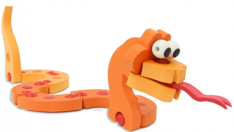 JAMARA 3d puzzelset dieren junior schuim oranje/zwart 351-delig - Afbeelding 6