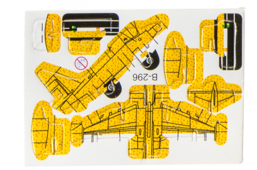LG-Imports 3d-puzzel vliegtuig 8 x 6 cm geel