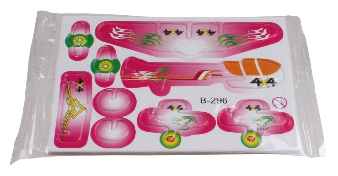 LG-Imports 3d-puzzel vliegtuig 8 x 6 cm roze/groen
