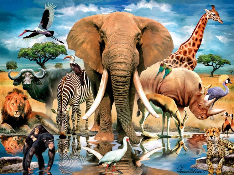 Prime 3D legpuzzel 3d afrikaanse oase 500 stukjes - Afbeelding 2