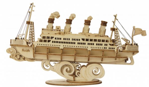 Robotime modelbouwpakket cruise ship 10,9 cm hout 104-delig
