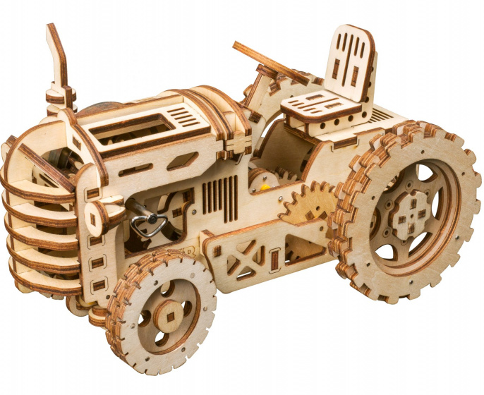 Robotime modelbouwpakket tractor 24 x 12 cm hout 135-delig
