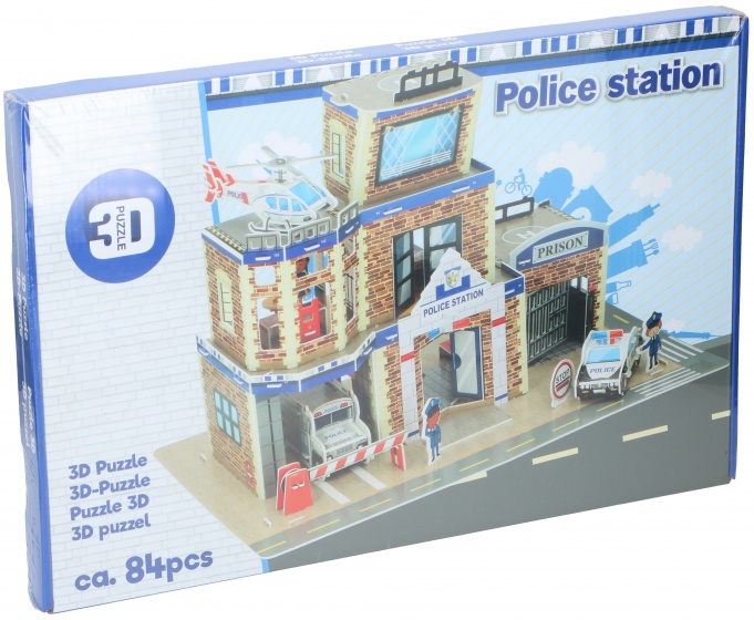 TOM 3d-puzzel politiebureau junior 84 stukjes