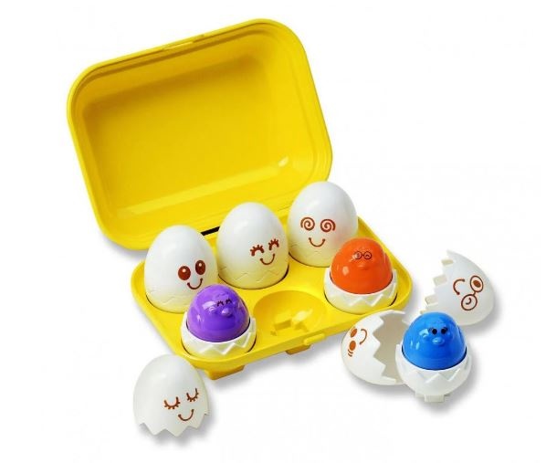 Tomy 3d-puzzel verrassingseieren geel 21,5 cm - Afbeelding 2