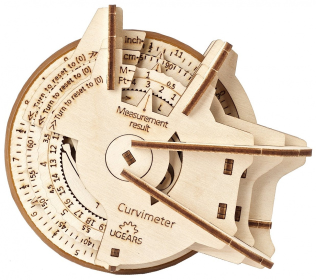 Ugears 3d puzzel stem lab curvimeter junior 11 cm hout 109 delig