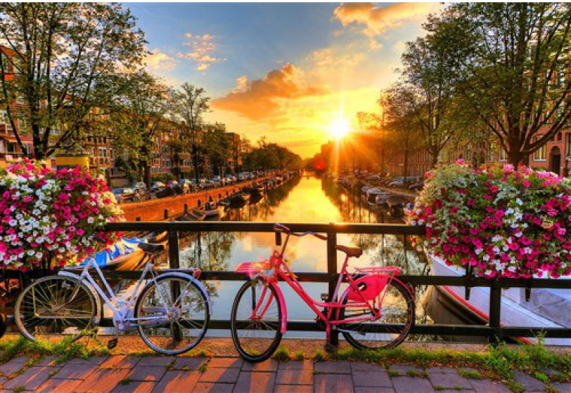 Wooden City legpuzzel bicycles of amsterdam hout 300 stukjes