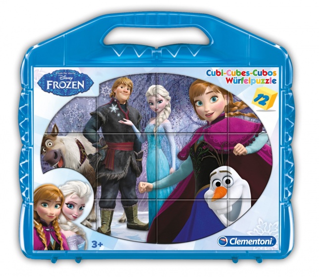 Clementoni blokkenpuzzel cubi 12 - frozen 12 blokken