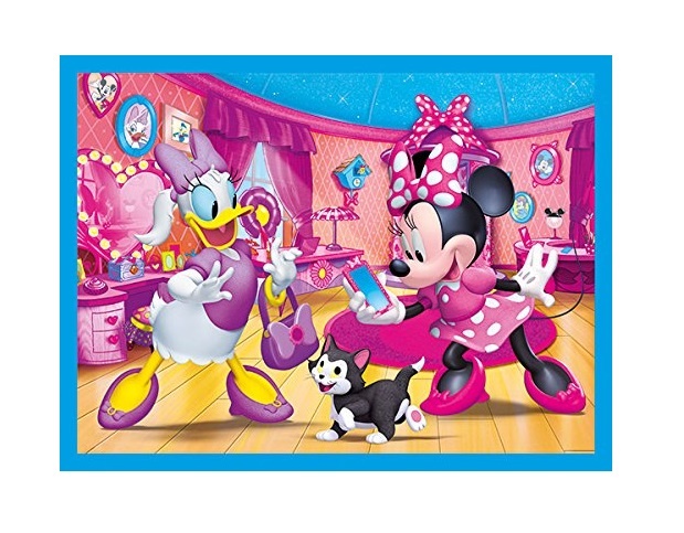 Clementoni blokkenpuzzel cubi 12 - minnie mouse 12 blokken - Afbeelding 4
