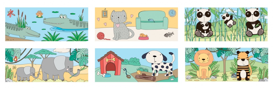 Free and Easy blokkenpuzzel kids collection junior karton 10-delig - Afbeelding 3