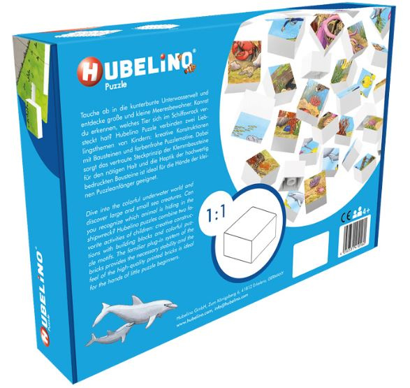 Hubelino puzzel onderwaterwereld junior 26,5 cm 35 stukjes - Afbeelding 2