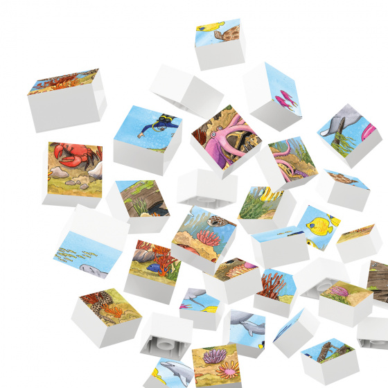 Hubelino puzzel onderwaterwereld junior 26,5 cm 35 stukjes - Afbeelding 3