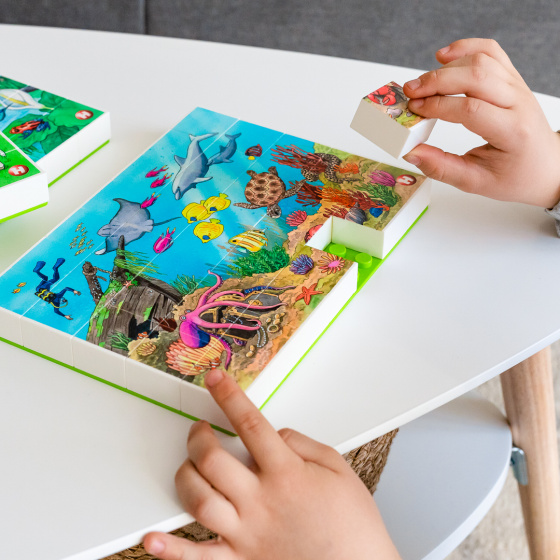 Hubelino puzzel onderwaterwereld junior 26,5 cm 35 stukjes - Afbeelding 4
