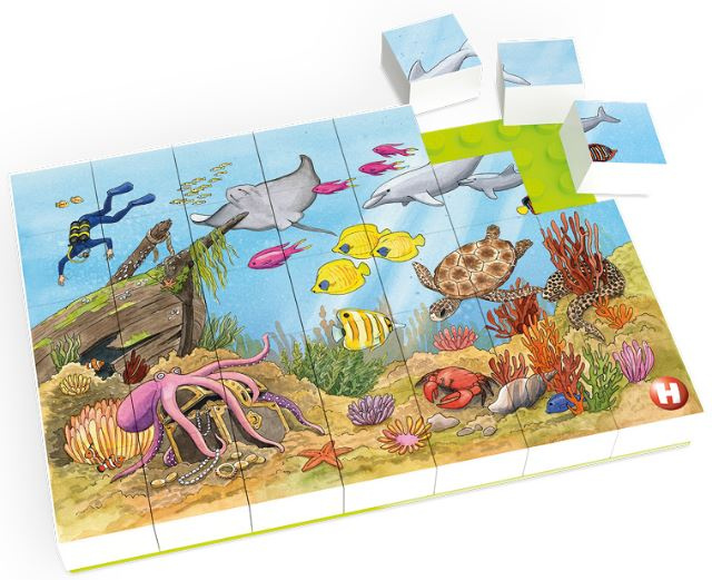 Hubelino puzzel onderwaterwereld junior 26,5 cm 35 stukjes - Afbeelding 5