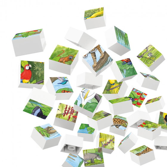 Hubelino puzzel regenwoud junior 26,5 x 18,2 cm 35 stukjes - Afbeelding 3