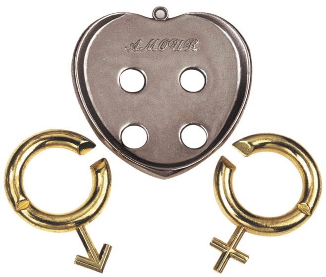 Huzzle breinbreker cast amour zilver/goud - Afbeelding 2
