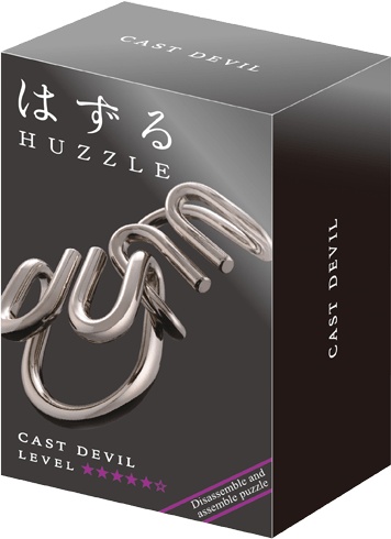 Huzzle breinbreker cast devil 11,8 cm staal zilver - Afbeelding 3