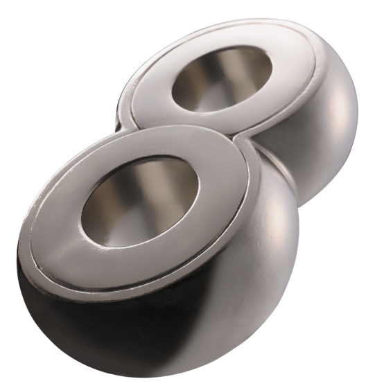Huzzle breinbreker cast infinity 11,8 cm staal zilver