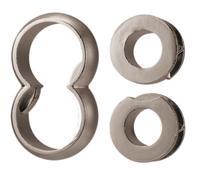 Huzzle breinbreker cast infinity 11,8 cm staal zilver - Afbeelding 2