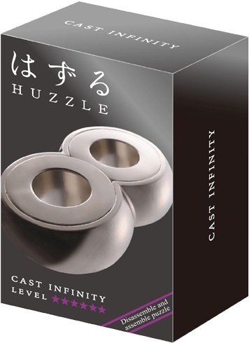 Huzzle breinbreker cast infinity 11,8 cm staal zilver - Afbeelding 3