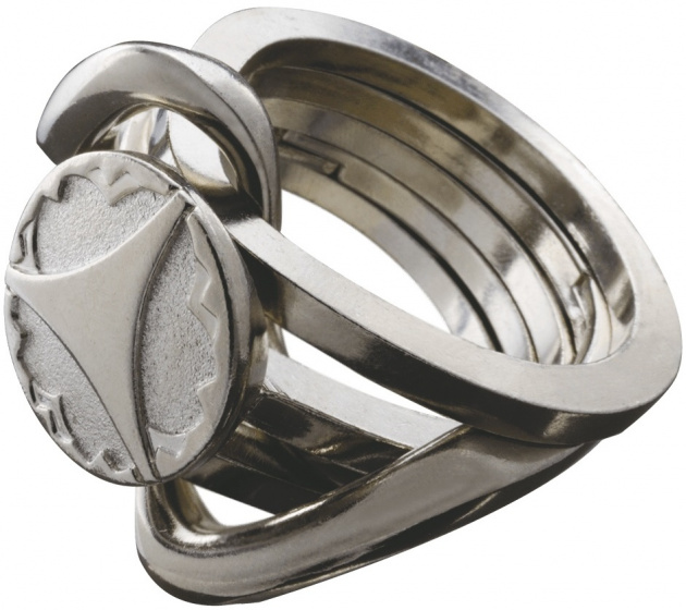 Huzzle breinbreker cast ring ii 11,8 cm staal zilver