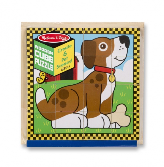 Melissa & Doug blokkenpuzzel huisdieren16 stukjes
