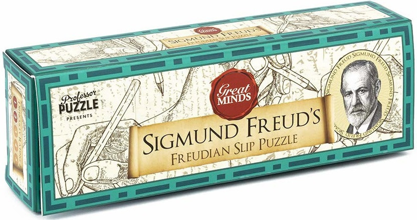 Professor Puzzle breinbreker freudian slip 16,5 cm hout bruin 3-delig