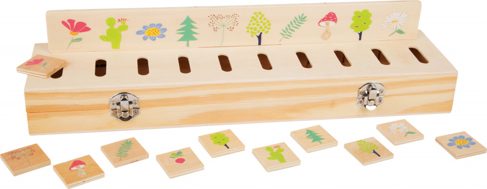 Small Foot activiteitenpuzzel onderwijs 40 x 10 cm blank hout - Afbeelding 2