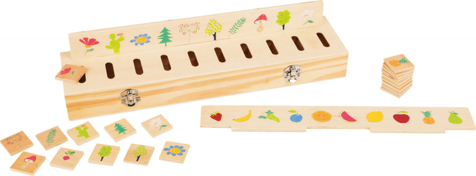 Small Foot activiteitenpuzzel onderwijs 40 x 10 cm blank hout