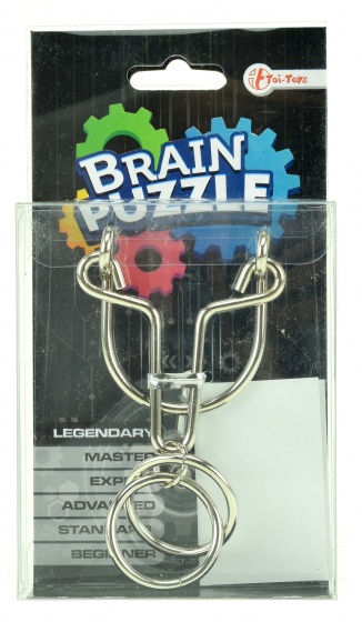 Toi-Toys brain puzzle hersenkraker legendary zilver/zwart