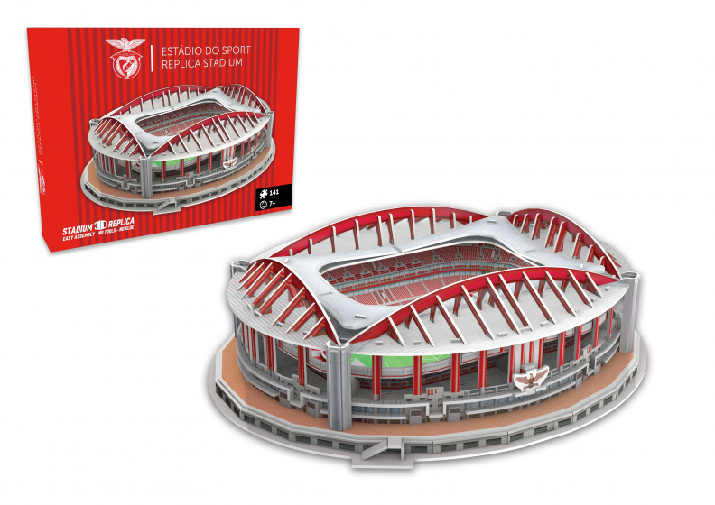 Nanostad sl benfica 3d-puzzel estadio da luz 141-delig - Afbeelding 2