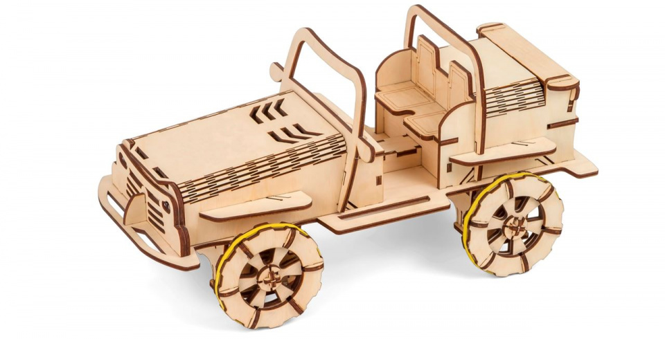 Ecobot houten-modelbouw 3d rc buggy 35 cm ios 154-delig - Afbeelding 7