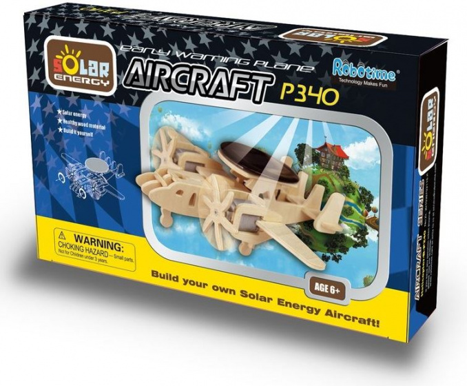 Robotime 3d-modelbouw airborne p330 16 x 19 cm hout 21-delig - Afbeelding 4