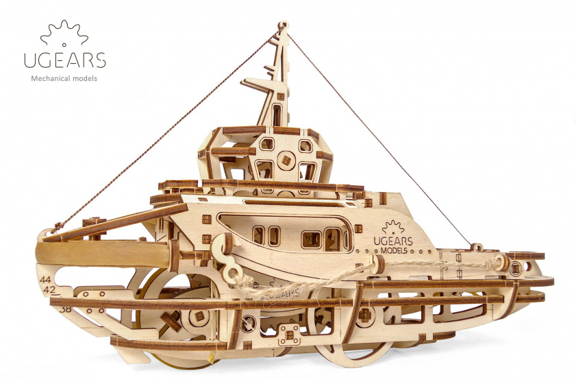 Ugears model sleepboot hout blank 28,5 x 18,5 - Afbeelding 3