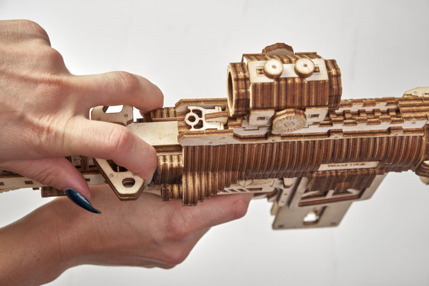 Wood Trick 3d-modelbouw aanvalsgeweer ar-t 59 cm 496-delig - Afbeelding 5
