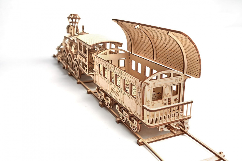 Wood Trick 3d-modelbouw locomotief r17 87 cm 405-delig - Afbeelding 4