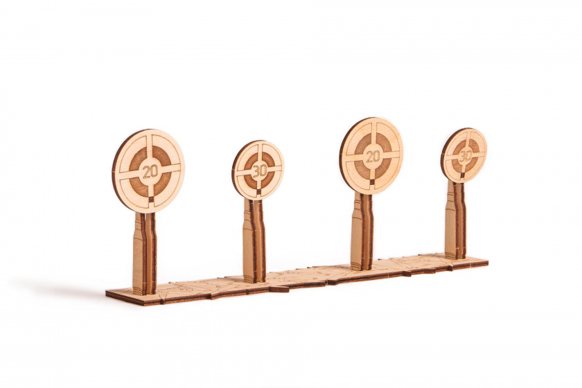Wood Trick houten-modelbouw 3d schieten 26 cm naturel 125-delig - Afbeelding 7
