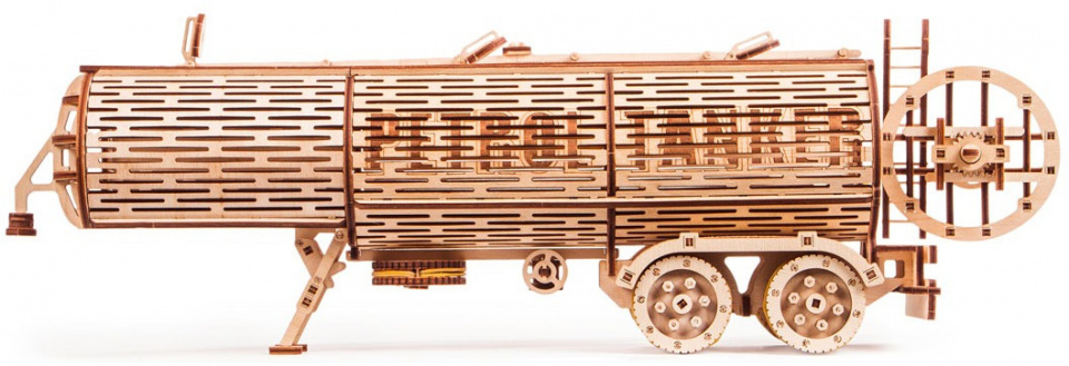 Wood Trick modelbouwset tankwagen 47 cm hout 200-delig - Afbeelding 3