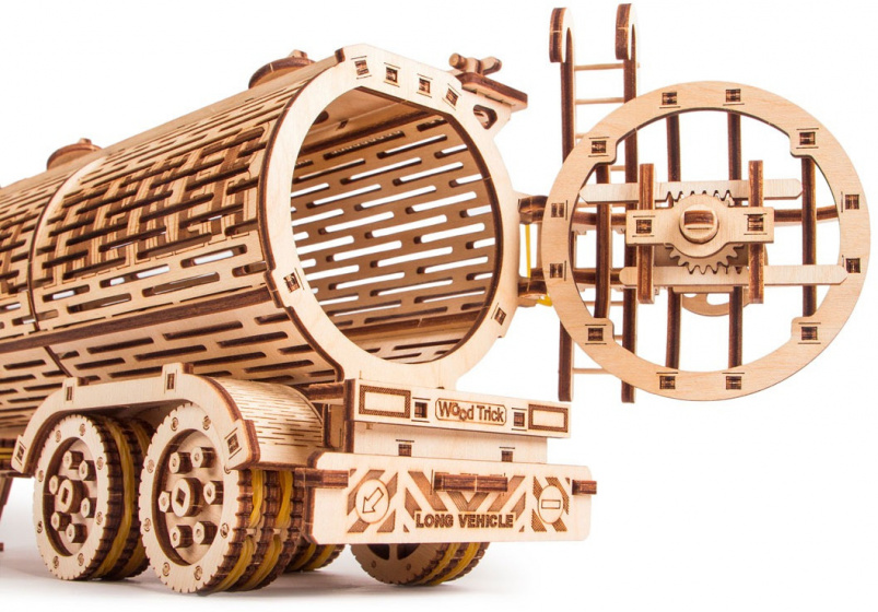 Wood Trick modelbouwset tankwagen 47 cm hout 200-delig - Afbeelding 4